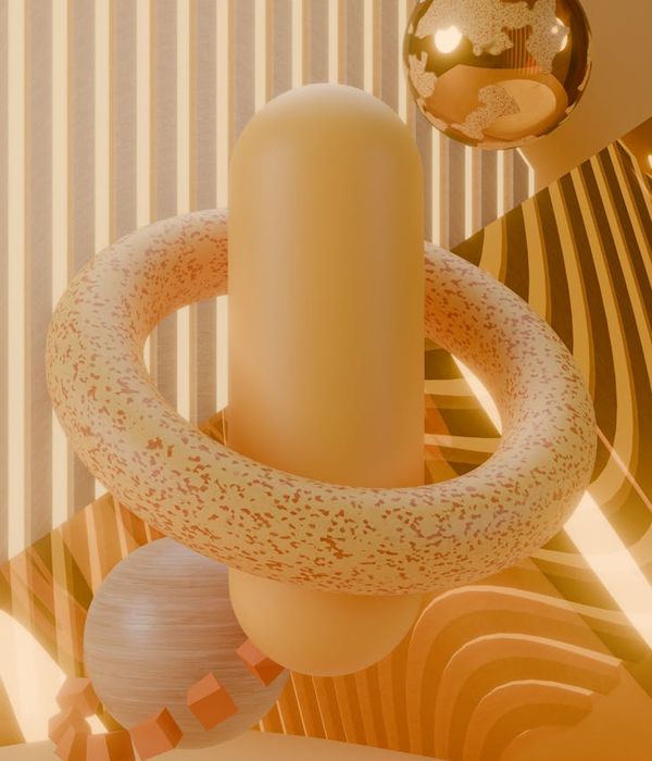 Abstract futuristic representation of balance and activity